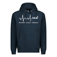 Navy red friday military remember everyone deployed heartbeat t shirt Premium Hoodie - linhVisuals