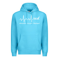 Ocean Blue red friday military remember everyone deployed heartbeat t shirt Premium Hoodie - linhVisuals