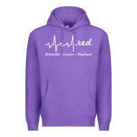 Purple red friday military remember everyone deployed heartbeat t shirt Premium Hoodie - linhVisuals