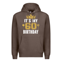 Coffee it's my 60th birthday gift for 60 years old man and woman t shirt Premium Hoodie - linhVisuals