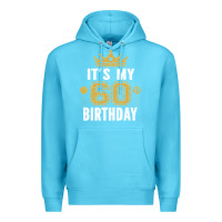 Ocean Blue it's my 60th birthday gift for 60 years old man and woman t shirt Premium Hoodie - linhVisuals
