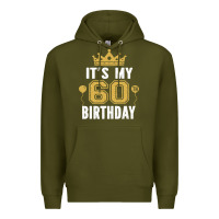 Army Green it's my 60th birthday gift for 60 years old man and woman t shirt Premium Hoodie - linhVisuals