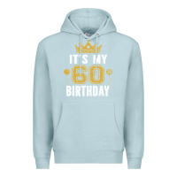Blue Mist it's my 60th birthday gift for 60 years old man and woman t shirt Premium Hoodie - linhVisuals