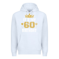 White it's my 60th birthday gift for 60 years old man and woman t shirt Premium Hoodie - linhVisuals