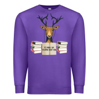 Purple Yes Mama I Am Studying Right Now, Deer Premium Sweatshirt - Bettercallsaul