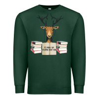 Sports Green Yes Mama I Am Studying Right Now, Deer Premium Sweatshirt - Bettercallsaul