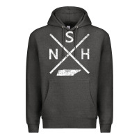 Charcoal Heather vintage nashville retro nsh cross t shirt Premium Hoodie - linhVisuals