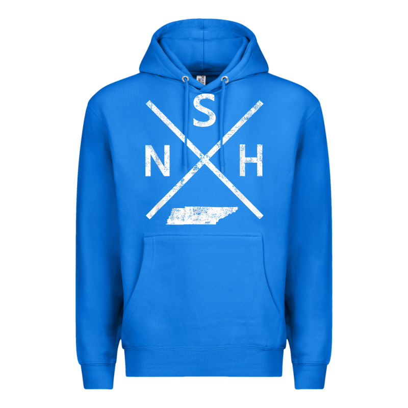 Vintage Nashville Retro Nsh Cross T Shirt Premium Hoodie by linhVisuals | Teevron