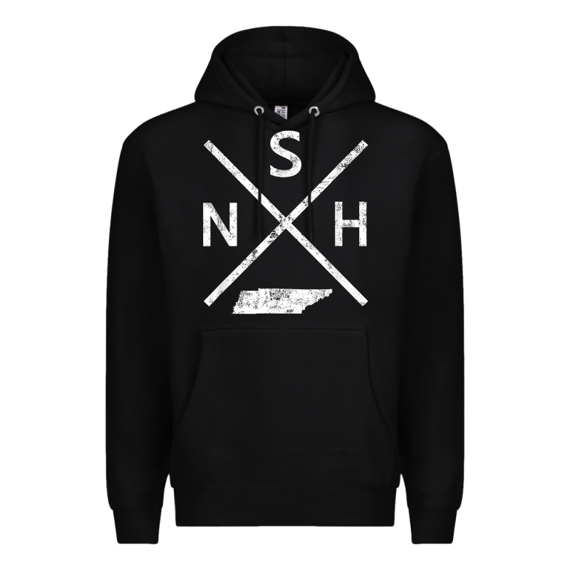 Vintage Nashville Retro Nsh Cross T Shirt Premium Hoodie by linhVisuals | Teevron