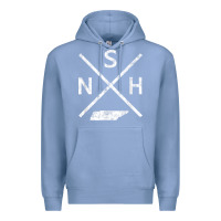 Colony Blue vintage nashville retro nsh cross t shirt Premium Hoodie - linhVisuals