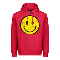Cardinal vintage retro happy smiley face 80's 90's aesthetic t shirt Premium Hoodie - linhVisuals