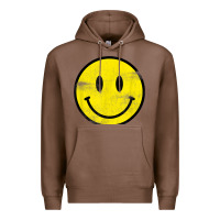 Chestnut vintage retro happy smiley face 80's 90's aesthetic t shirt Premium Hoodie - linhVisuals