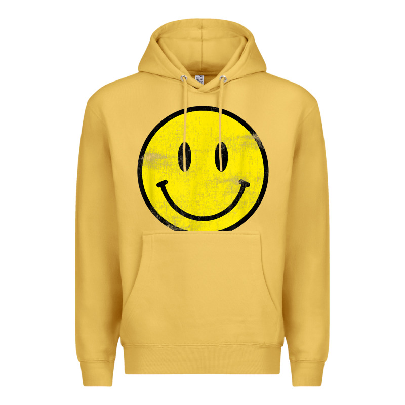 Vintage Retro Happy Smiley Face 80's 90's Aesthetic T Shirt Premium Hoodie by linhVisuals | Teevron