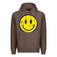 Coffee vintage retro happy smiley face 80's 90's aesthetic t shirt Premium Hoodie - linhVisuals