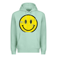Seafoam vintage retro happy smiley face 80's 90's aesthetic t shirt Premium Hoodie - linhVisuals