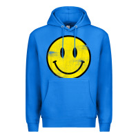 True Royal vintage retro happy smiley face 80's 90's aesthetic t shirt Premium Hoodie - linhVisuals
