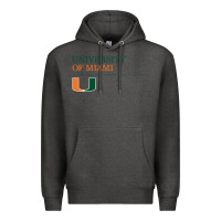 Charcoal Heather The university of miami Premium Hoodie - linhVisuals