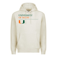 Oatmeal Heather The university of miami Premium Hoodie - linhVisuals