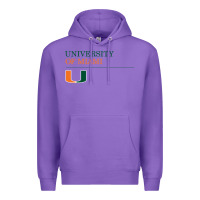 Purple The university of miami Premium Hoodie - linhVisuals