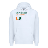 White The university of miami Premium Hoodie - linhVisuals