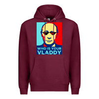 Burgundy who is your vladdy Premium Hoodie - linhVisuals