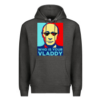 Charcoal Heather who is your vladdy Premium Hoodie - linhVisuals