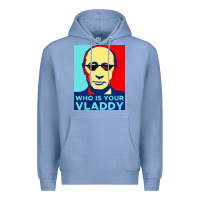 Colony Blue who is your vladdy Premium Hoodie - linhVisuals