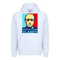 White who is your vladdy Premium Hoodie - linhVisuals