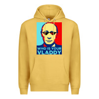 Antique Gold who is your vladdy Premium Hoodie - linhVisuals