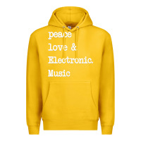 Lemon peace love & electronic music  edm techno t shirt Premium Hoodie - linhVisuals