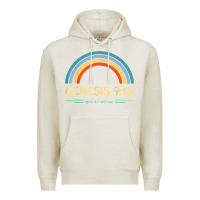 Oatmeal Heather genesis 913 god's promise faithfully rainbow bible verse t shirt Premium Hoodie - linhVisuals