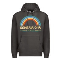 Smoke genesis 913 god's promise faithfully rainbow bible verse t shirt Premium Hoodie - linhVisuals