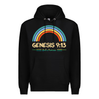 Black genesis 913 god's promise faithfully rainbow bible verse t shirt Premium Hoodie - linhVisuals