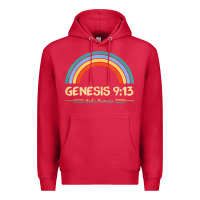 Cardinal genesis 913 god's promise faithfully rainbow bible verse t shirt Premium Hoodie - linhVisuals