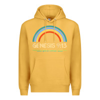 Mustard genesis 913 god's promise faithfully rainbow bible verse t shirt Premium Hoodie - linhVisuals