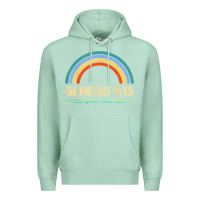 Seafoam genesis 913 god's promise faithfully rainbow bible verse t shirt Premium Hoodie - linhVisuals