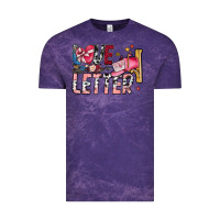 Cloud Purple Love Letter Vintage Tee - SublimationCraftShop