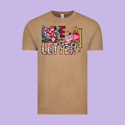 Love Letter Vintage Tee Designed By Sublimationcraftshop