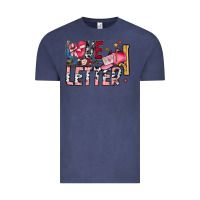 Vintage Denim Love Letter Vintage Tee - SublimationCraftShop