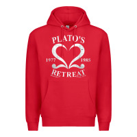 Red plato retreat club vintage retro nyc t shirt Premium Hoodie - linhVisuals