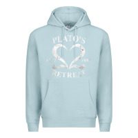 Blue Mist plato retreat club vintage retro nyc t shirt Premium Hoodie - linhVisuals
