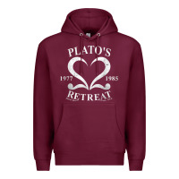 Burgundy plato retreat club vintage retro nyc t shirt Premium Hoodie - linhVisuals