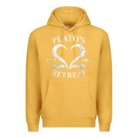 Mustard plato retreat club vintage retro nyc t shirt Premium Hoodie - linhVisuals