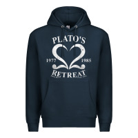 Navy plato retreat club vintage retro nyc t shirt Premium Hoodie - linhVisuals