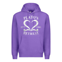 Purple plato retreat club vintage retro nyc t shirt Premium Hoodie - linhVisuals