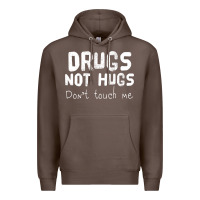 Coffee drugs not hugs Premium Hoodie - linhVisuals