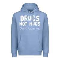 Colony Blue drugs not hugs Premium Hoodie - linhVisuals