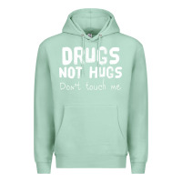 Seafoam drugs not hugs Premium Hoodie - linhVisuals