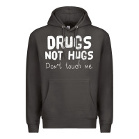Smoke drugs not hugs Premium Hoodie - linhVisuals
