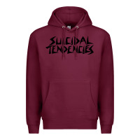Burgundy suicidal tendencies Premium Hoodie - linhVisuals